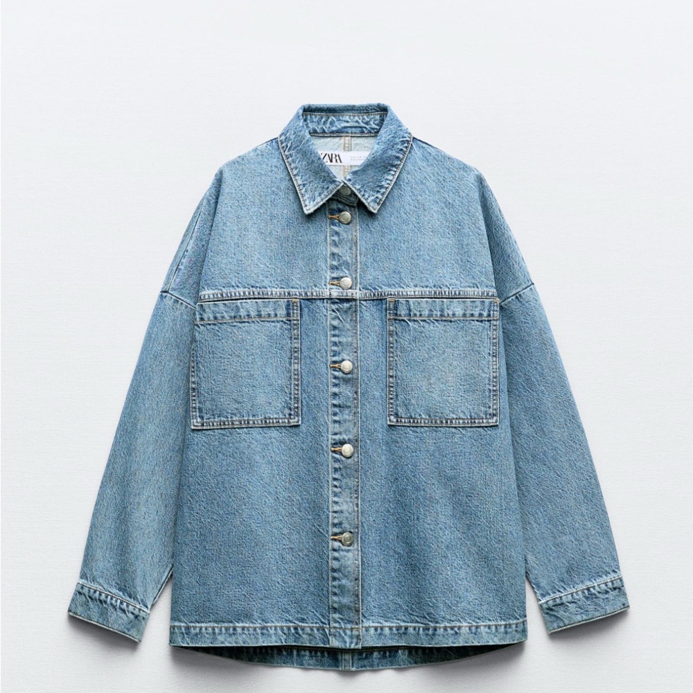 Zara Denim Shirt Jacket NWT